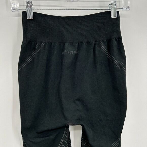 SPYDER Women's Black Spider Web Print Seamless Leggings Size Small / Medium - Picture 5 of 6